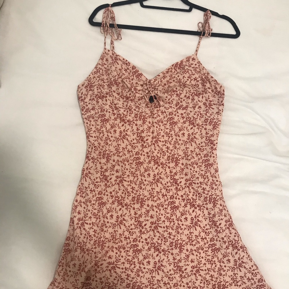 Pink Floral Summer Dress